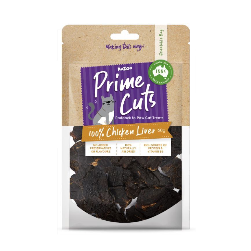 Kazoo Prime Cuts Cats Chicken Liver Cat Treats 60g