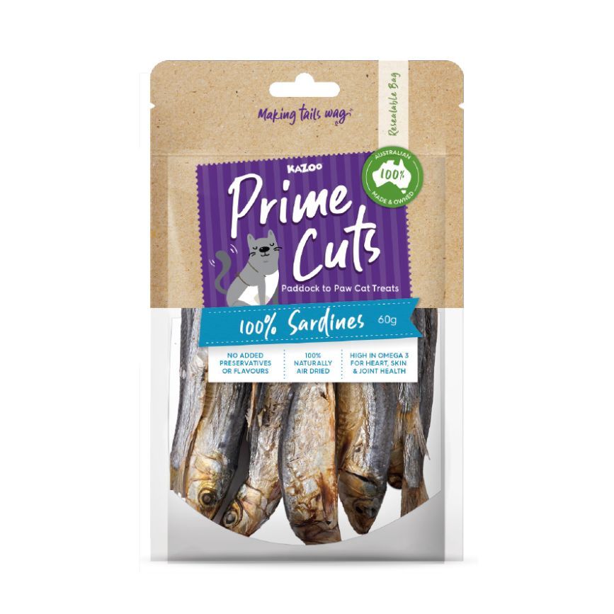 Kazoo Prime Cuts Cats Sardines Cat Treats 60g
