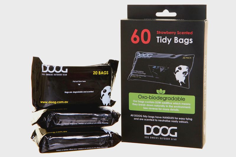 DOOG Biodegradeable Pick Up Bags 3 Pack - 60 Bags