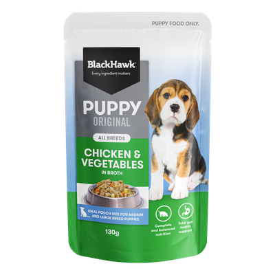 Black Hawk Puppy Chicken &amp; Vegetables 130G