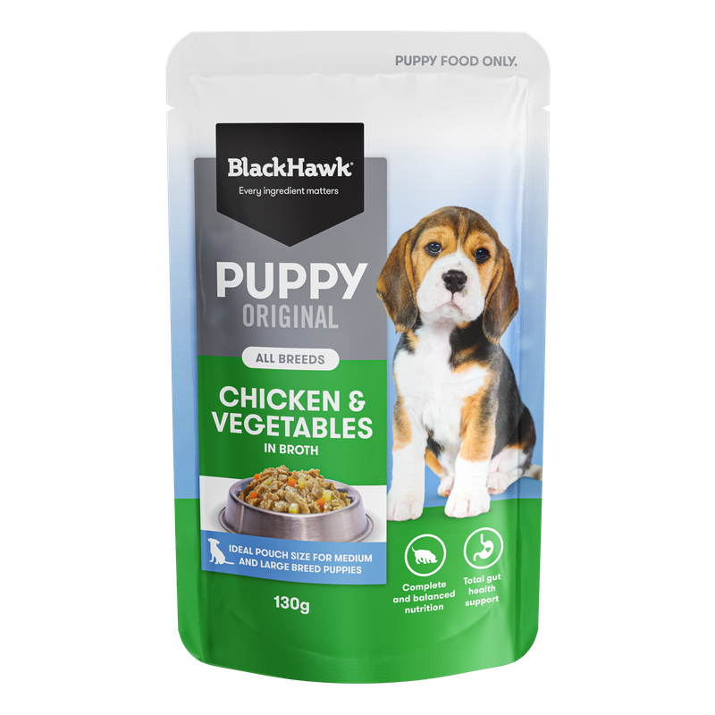 Black Hawk Puppy Chicken &amp; Vegetables 130G