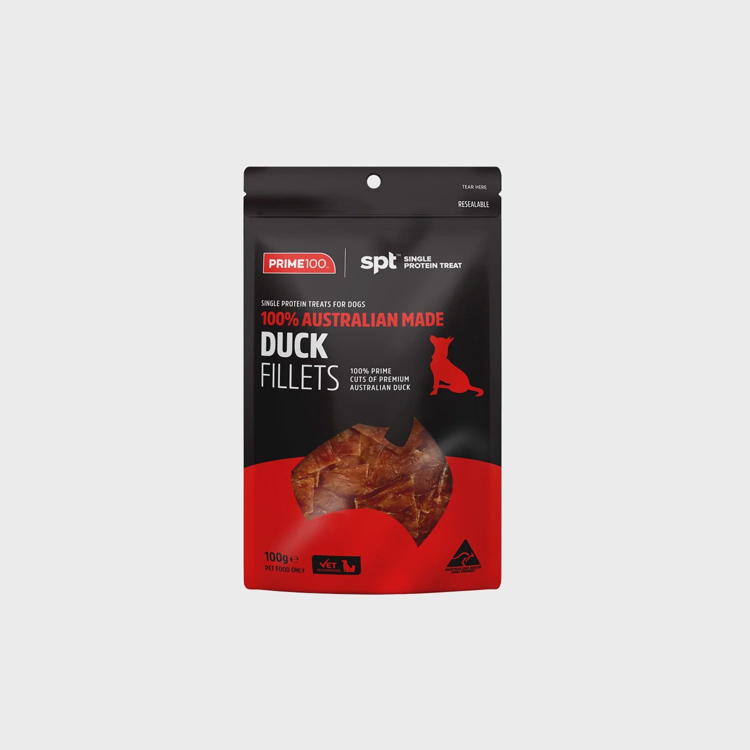 Prime100 SPT Duck Fillet Dog Treats 100g