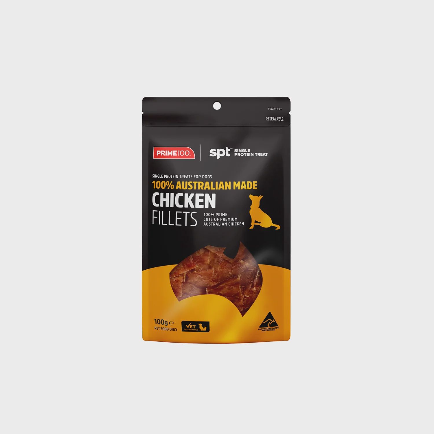 Prime100 SPT Chicken Fillet Dog Treats 100g