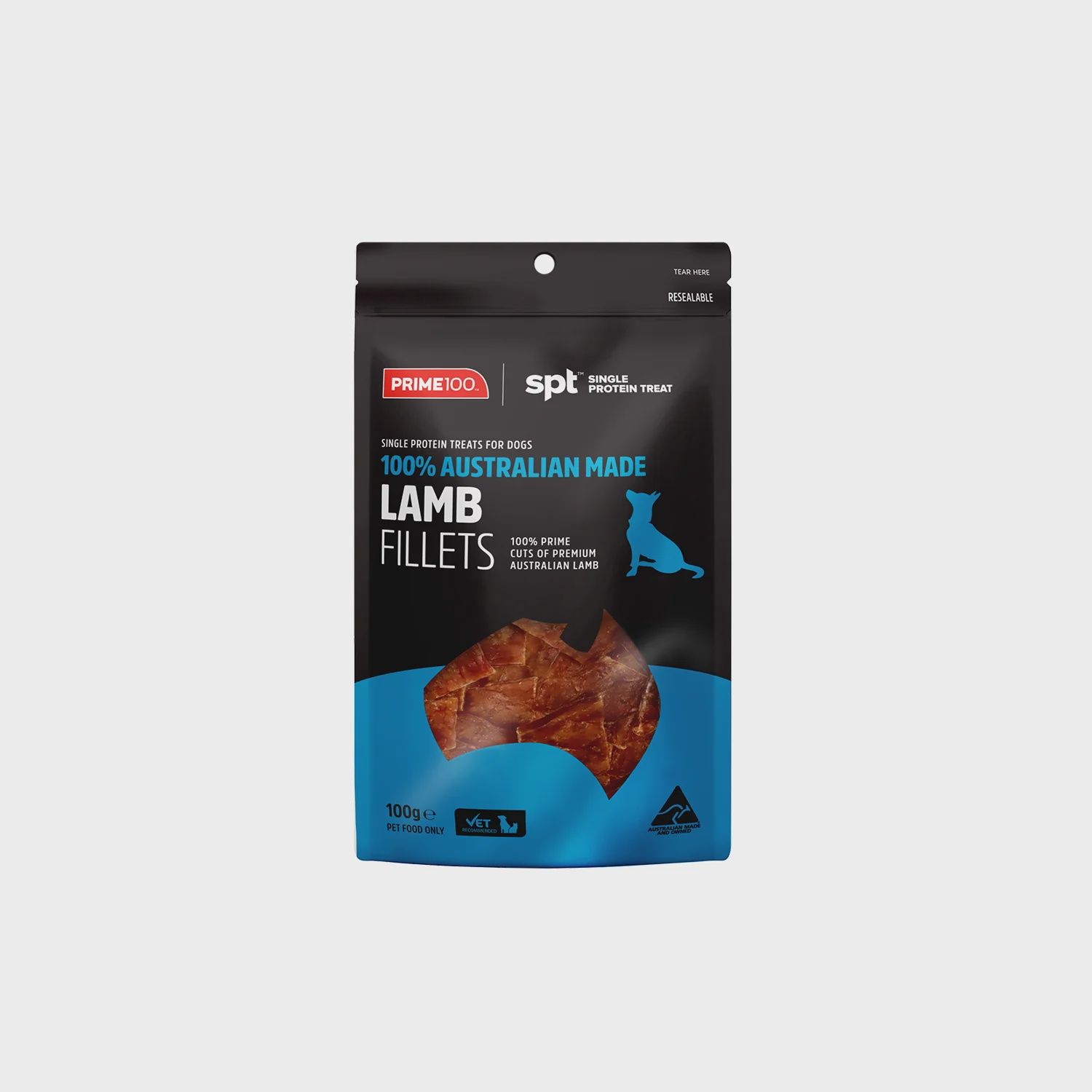 Prime100 SPT Lamb Fillet Dog Treats 100g