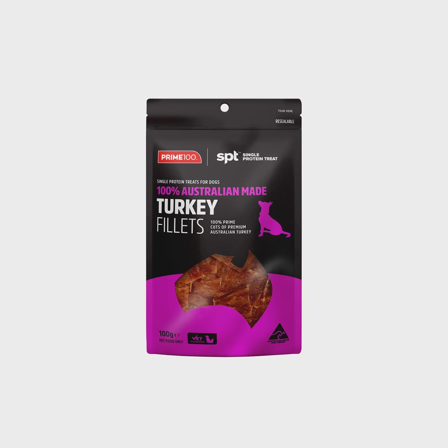Prime100 SPT Turkey Fillet Dog Treats 100g