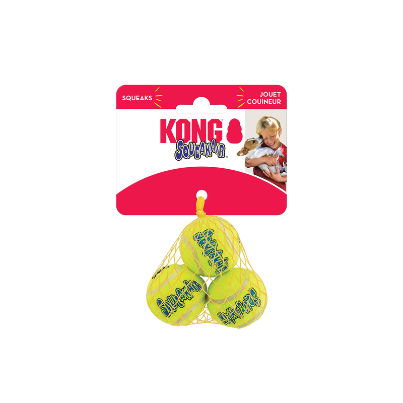 Kong Dog Airdog Squeaker Balls Extra Small 3 Pack