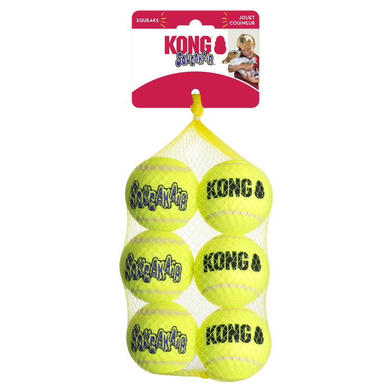 Kong Airdog Squeaker Balls Medium 6-Pack