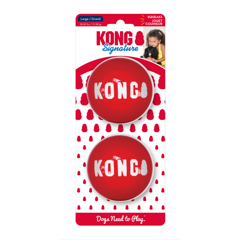 Kong Signature Balls Large 2Pk