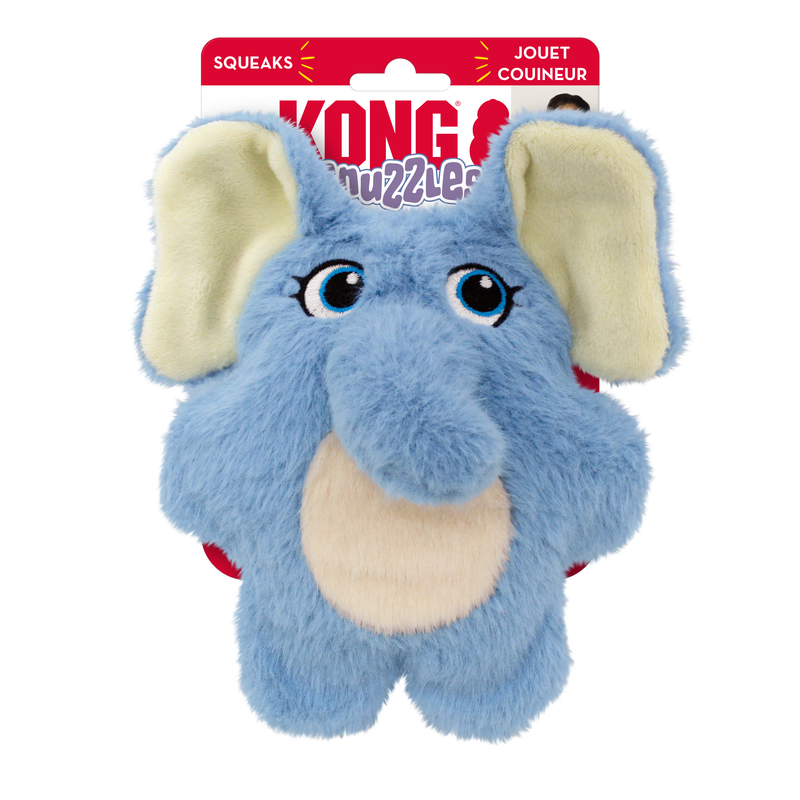 KONG Snuzzles Kiddos Elephant Small Plush Dog Toy