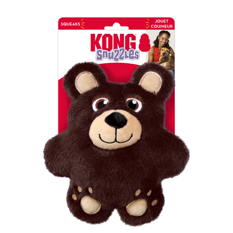 KONG Snuzzles Bear Plush Dog Toy