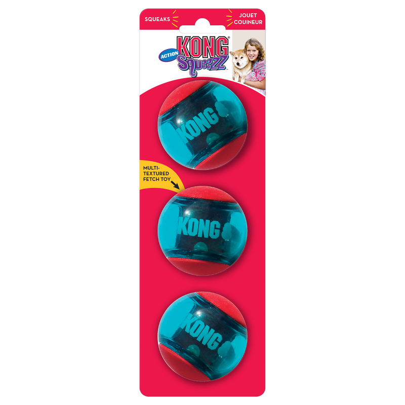 Kong Squeezz Action Red Medium