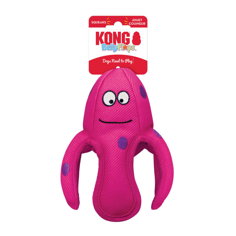 KONG Belly Flops Octopus Dog Toy