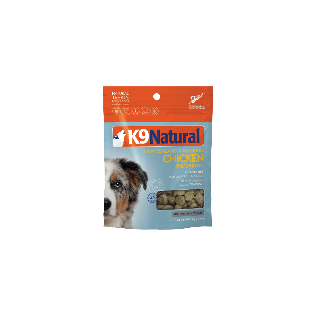 K9 Natural Grain-Free Freeze-Dried Chicken Bites Dog Treats 50g