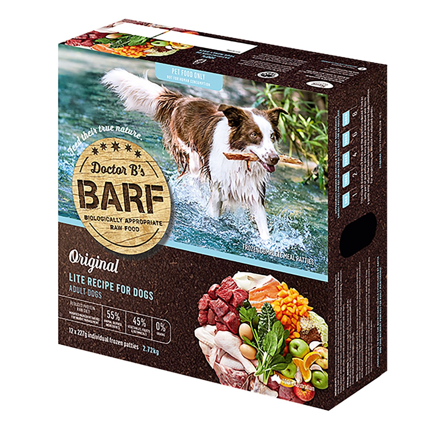 Doctor B’s BARF Dog Lite 2.72kg | Low Fat Raw Dog Food