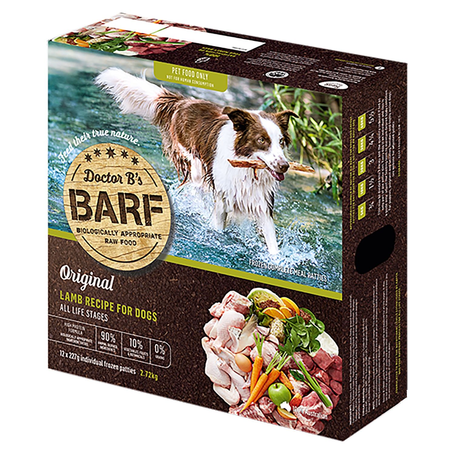 Doctor B’s BARF Dog Lamb 2.72kg | High-Energy Raw Dog Food