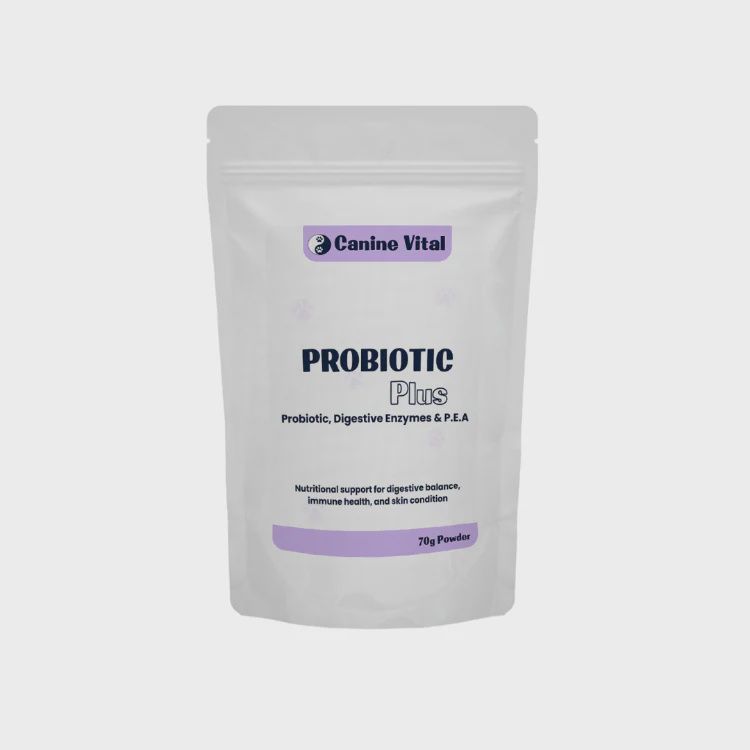 Canine Vital Probiotic Plus - Complete Digestive and Allergy Support for Dogs 70g