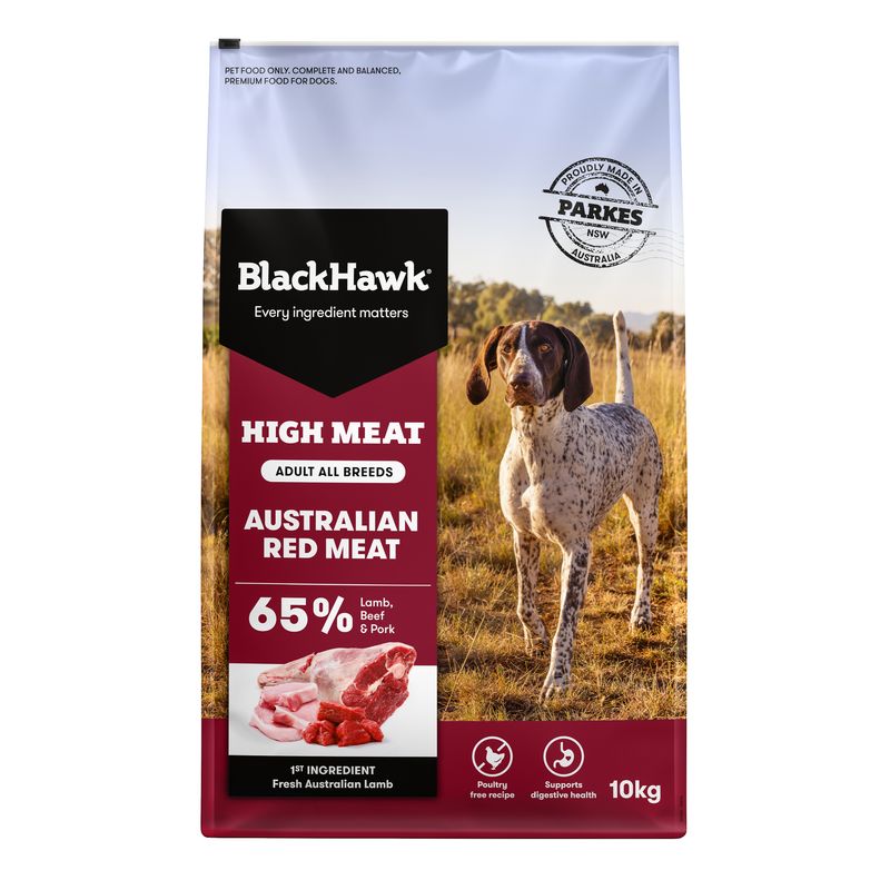 Black Hawk 65% Australian Red Meat Dog Food Recipe 10kg