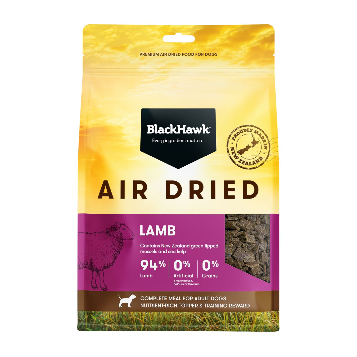 Black Hawk Air Dried Lamb Dog Food 450g