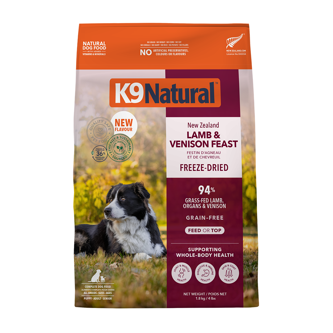 K9 Natural Freeze-Dried New Zealand Lamb &amp; Venison Feast - 1.8kg