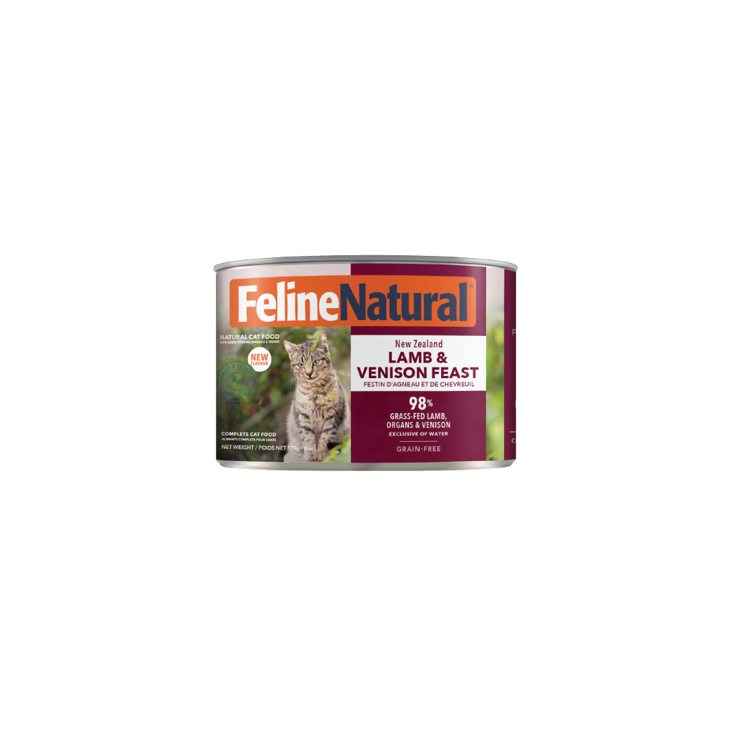 Feline Natural Canned New Zealand Lamb &amp; Venison Feast 170g