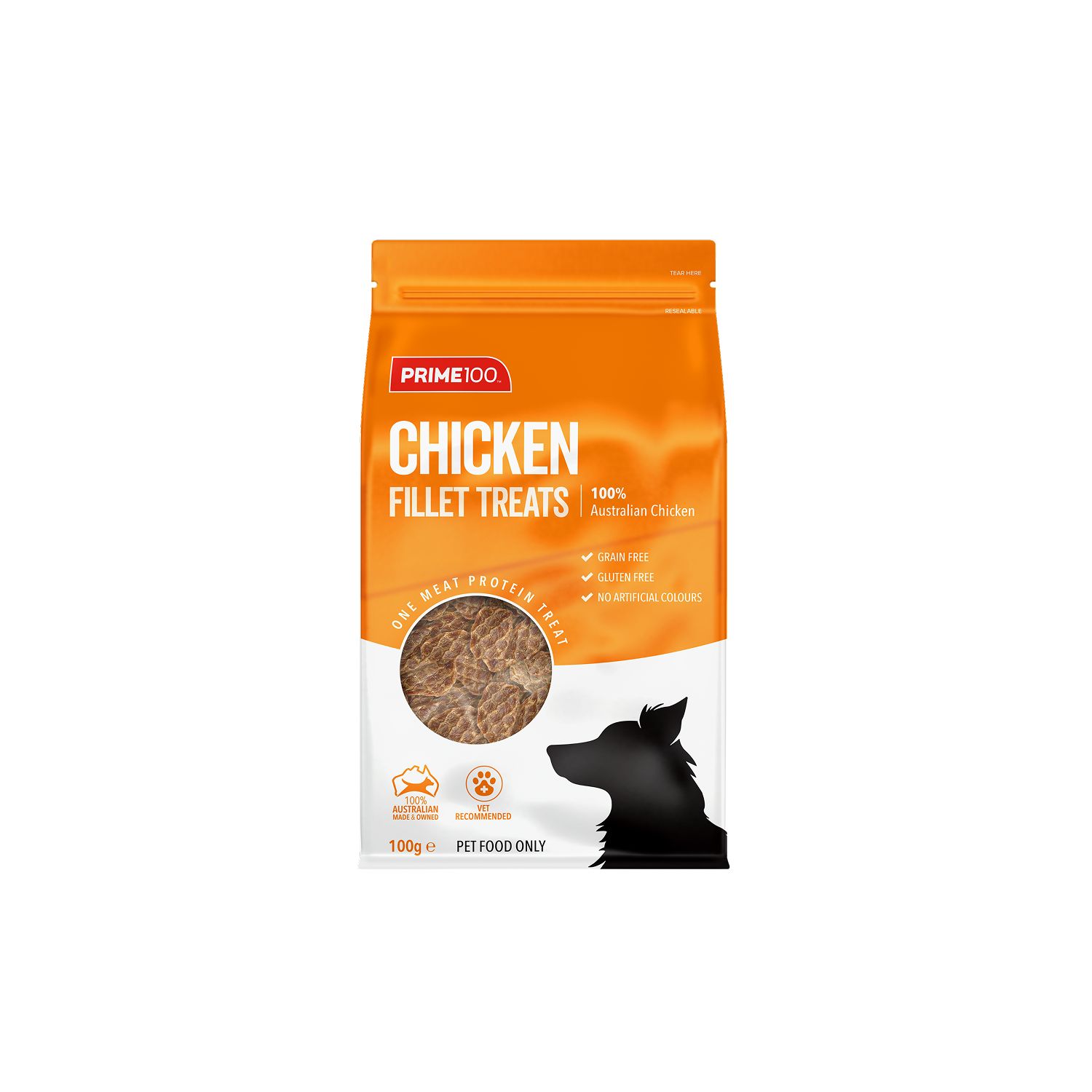 Prime100 SPT Chicken Fillet Dog Treats 100g