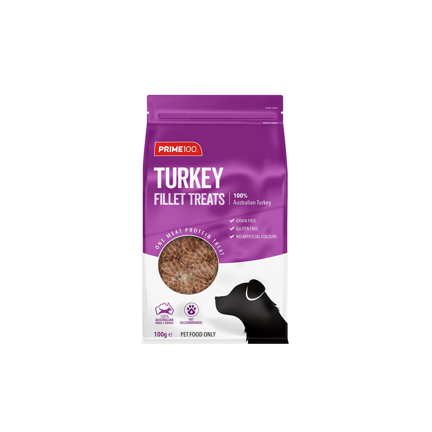 Prime100 SPT Turkey Fillet Dog Treats 100g