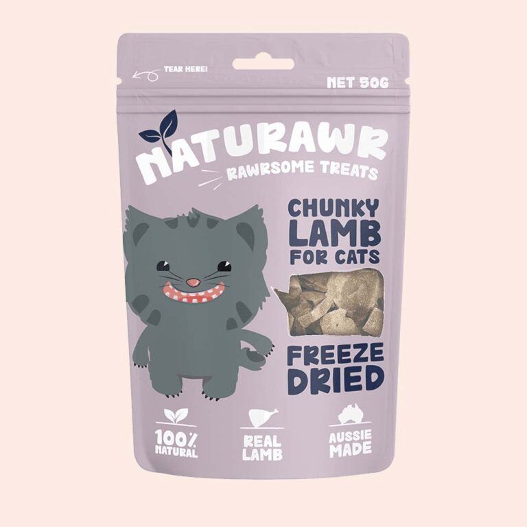 Naturawr Chunky Lamb Freeze Dried Cat Treats 50g