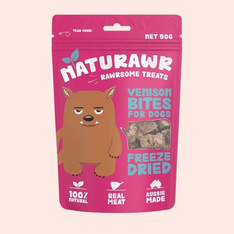 Naturawr Venison Bites Freeze Dried Dog Treats 50g