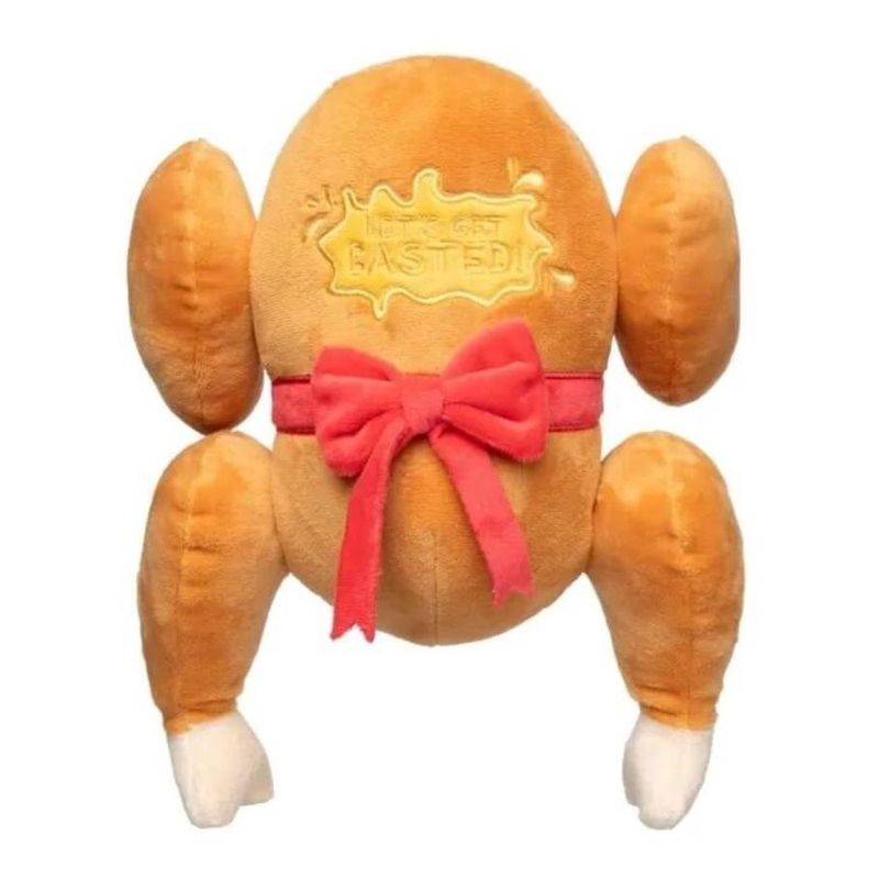 FuzzYard Lets get Basted Christmas Turkey Small Dog Toy