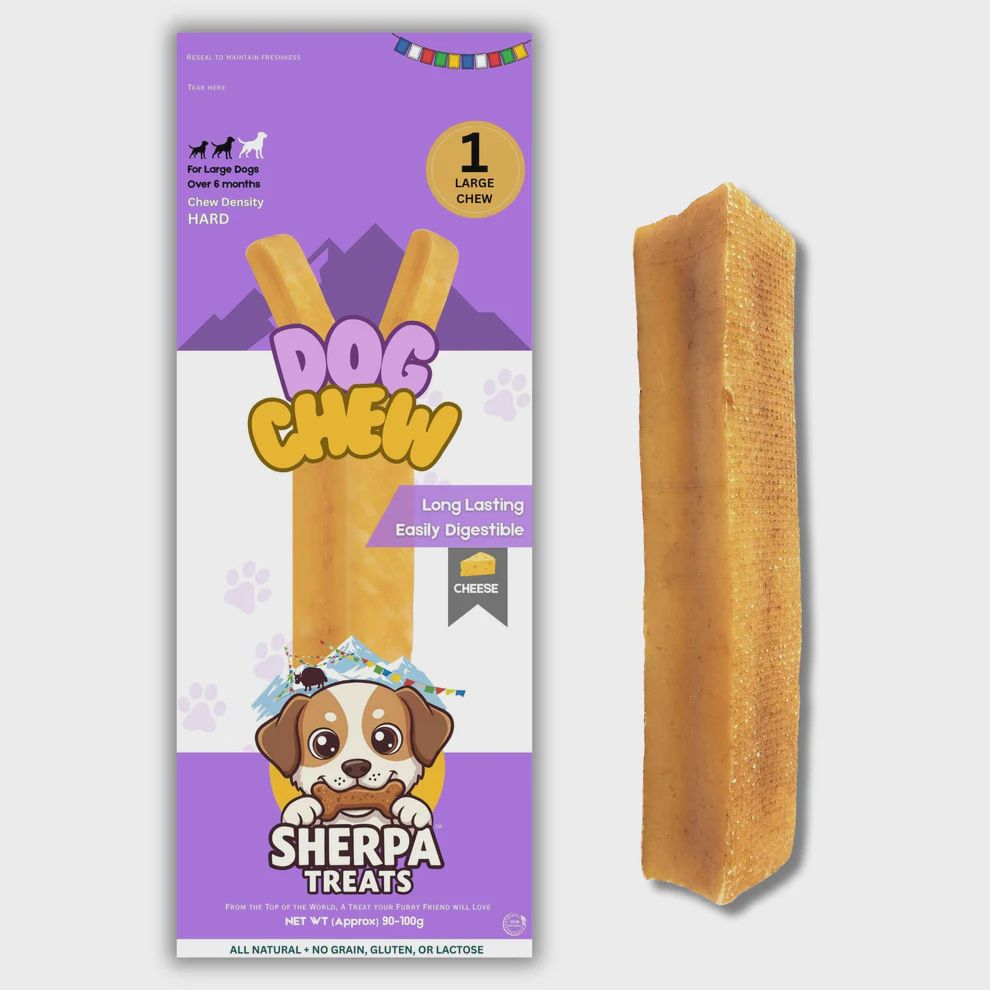 Sherpa Treats Natural Cheese Dog Chew Large Cheese Stick
