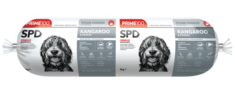 Prime100 SPD™ Kangaroo &amp; Potato Fresh Fresh Roll Dog Food 2kg