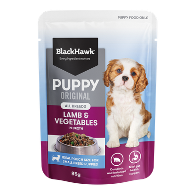 Black Hawk Puppy Lamb & Vegetables 85g