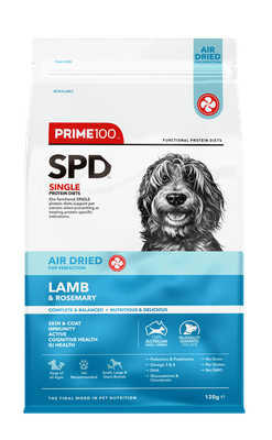 Prime100 SPD Air Lamb &amp; Rosemary Dog Food 120g
