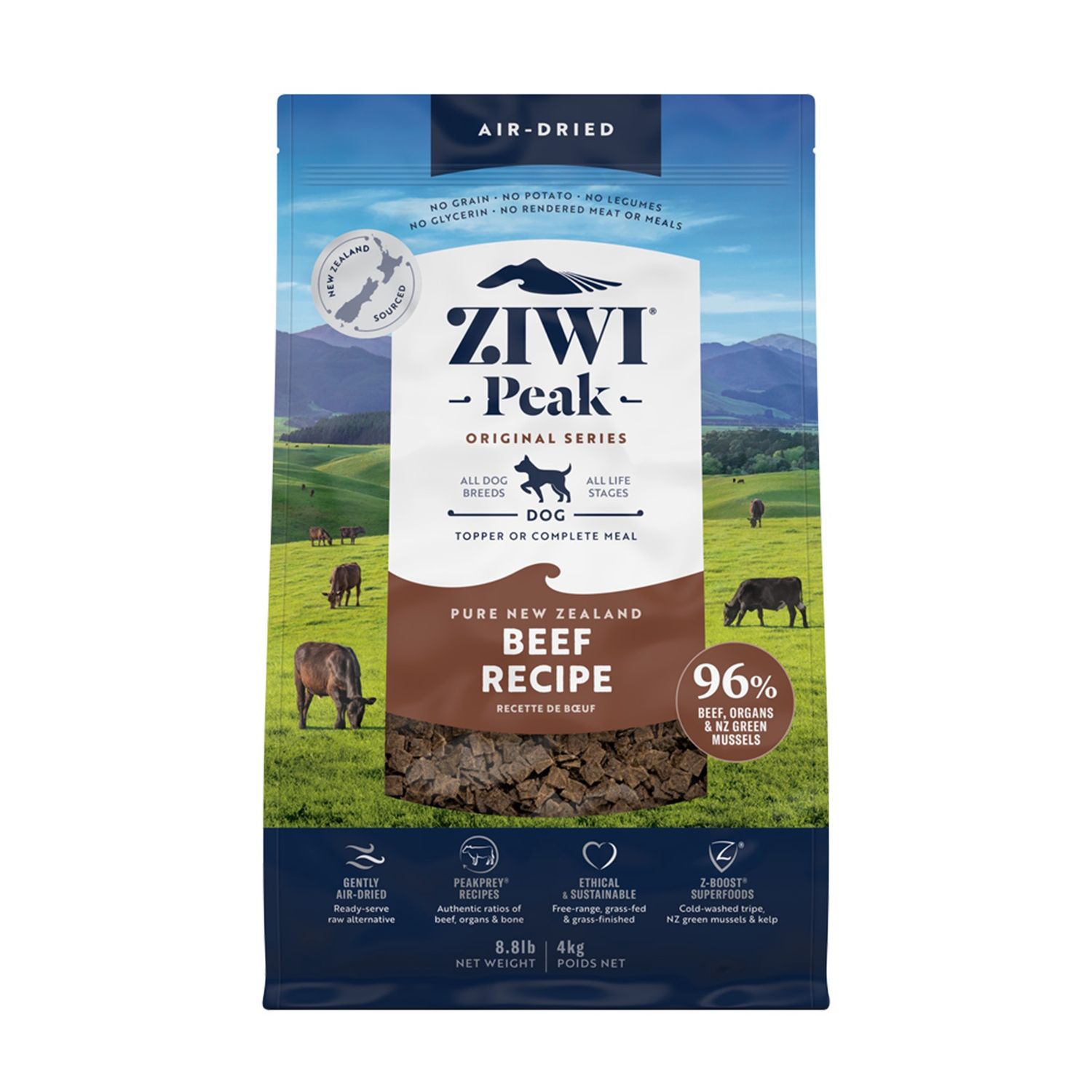 Ziwi Peak Air Dried Beef Dog Food 4kg
