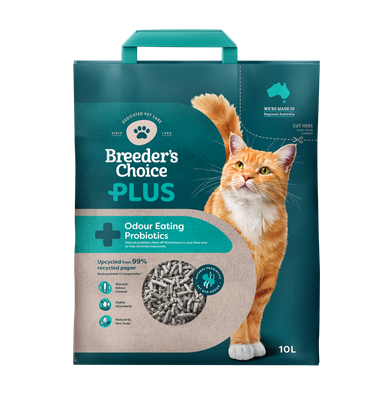 Breeders Choice Plus Probiotic Litter 10Ltr