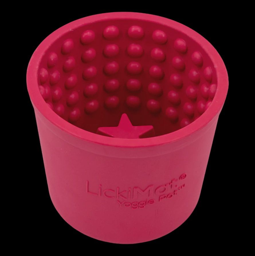 Lickimat Yoggie Pot Slow Feeder Dog Bowl - Pink