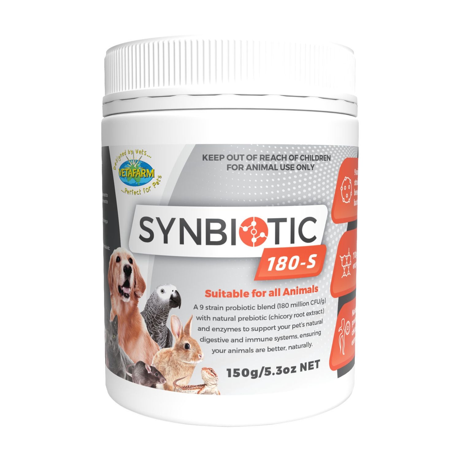 Vetafarm Synbiotic 180-S 150G