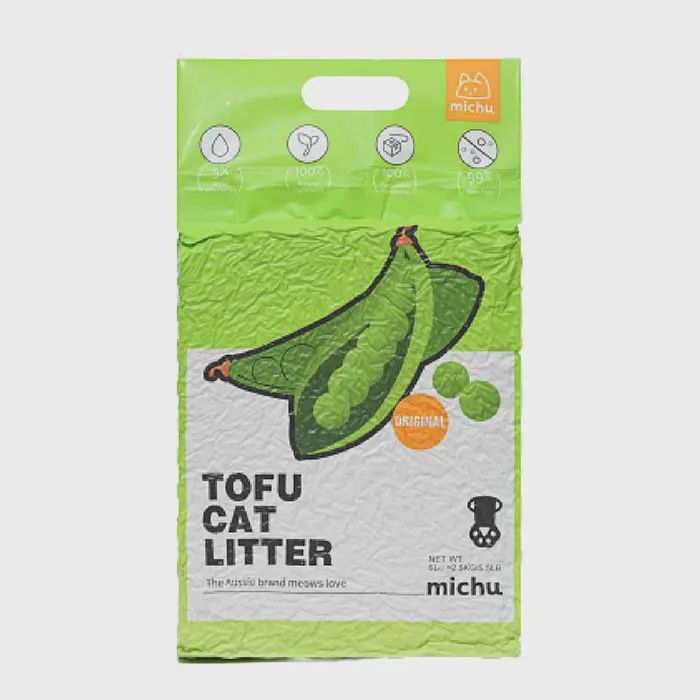 Michu Natural Clumping Tofu Cat Litter Original 6L - 2.5kg