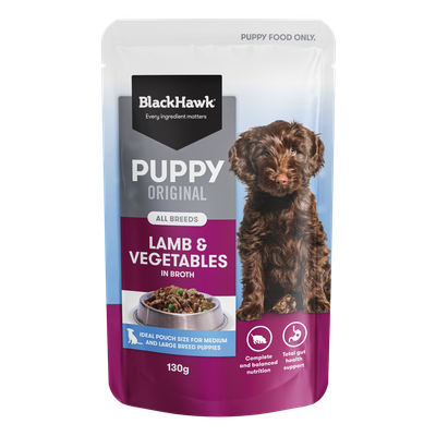 Black Hawk Puppy Lamb & Vegetables 130g