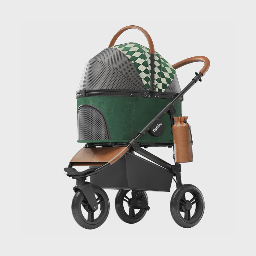 FurKing Jogger Pet Stroller Green