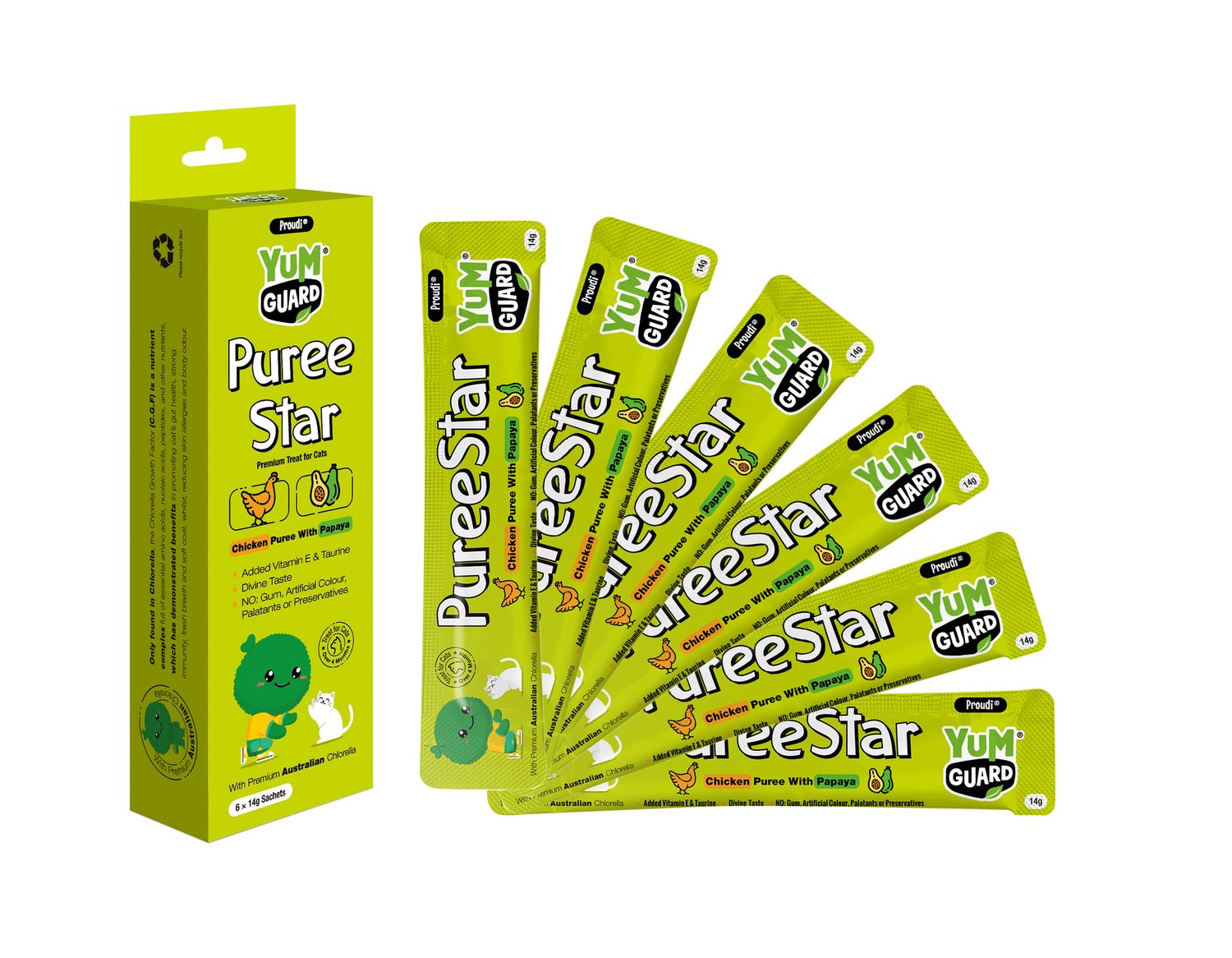 Yumguard Puree Chicken with Papaya 84g