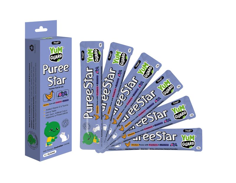 Yumguard Puree Chicken with Cranberry &amp; Blueberry 84g