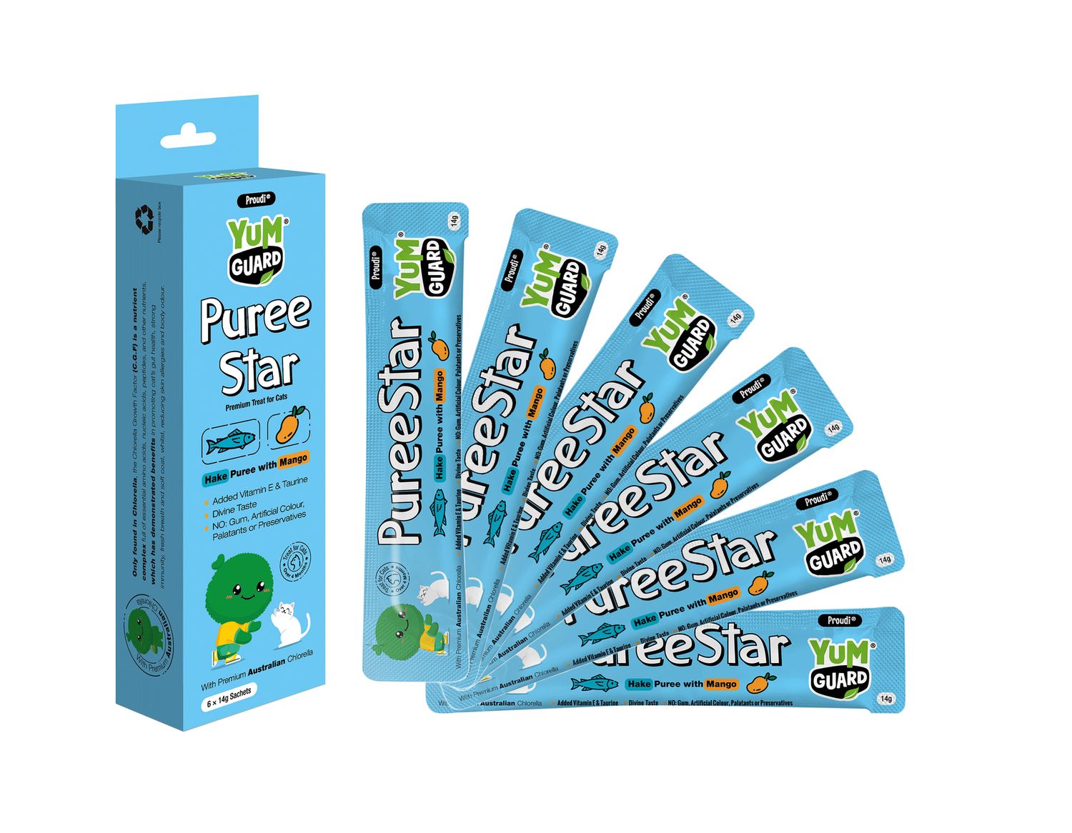 Yumguard Puree Hake with Mango 84g