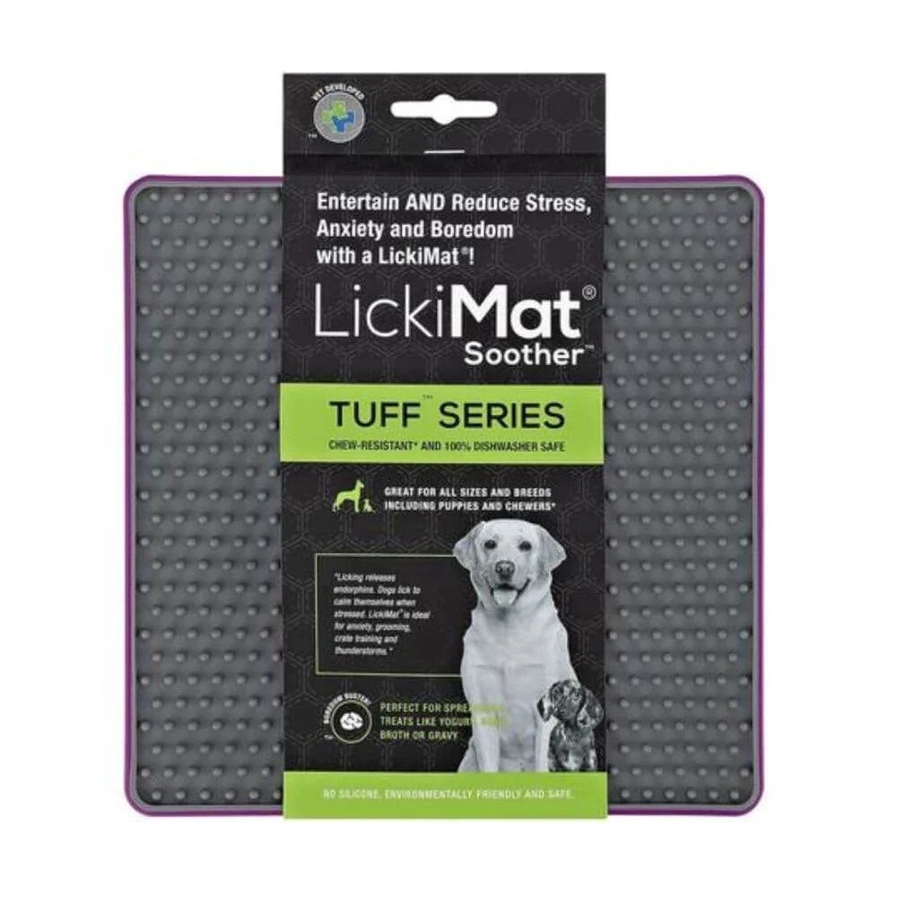 LickiMat Tuff Soother Dog LIcking Mat - Purple