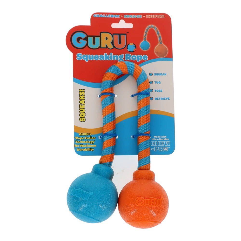 Guru Squeaking Rope Medium Dog Toy