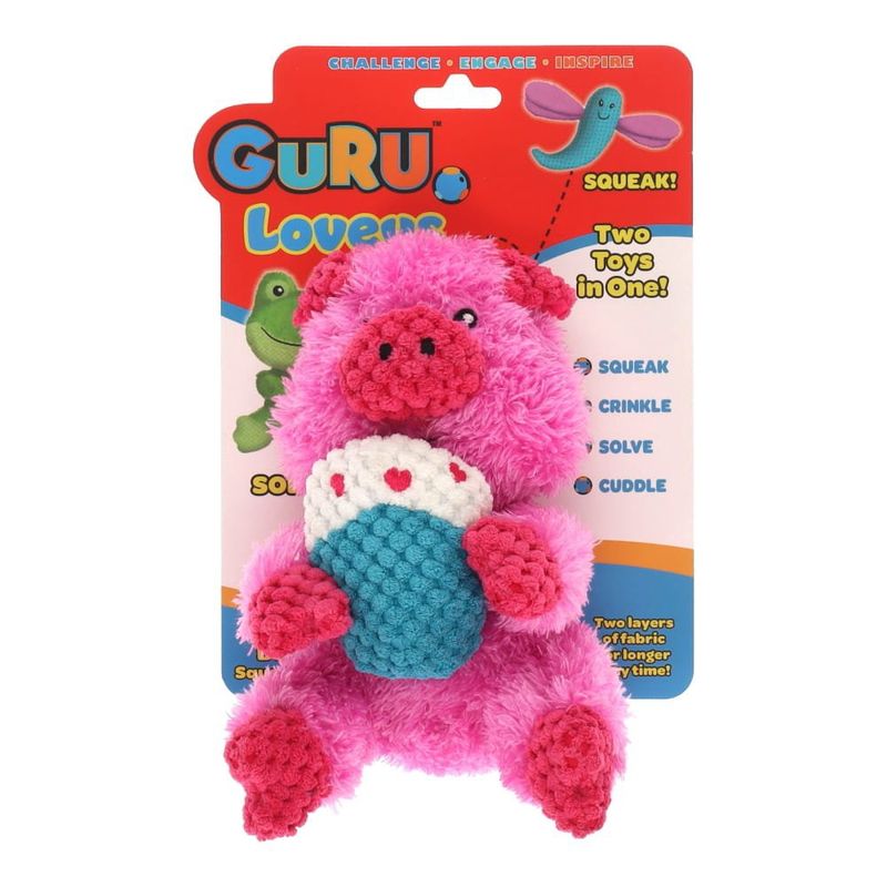 Guru Loveys Pig Medium Dog Toy