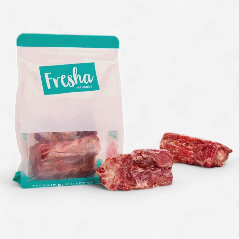 Fresha Lamb Neck Bone Dog Bones 2 Pack