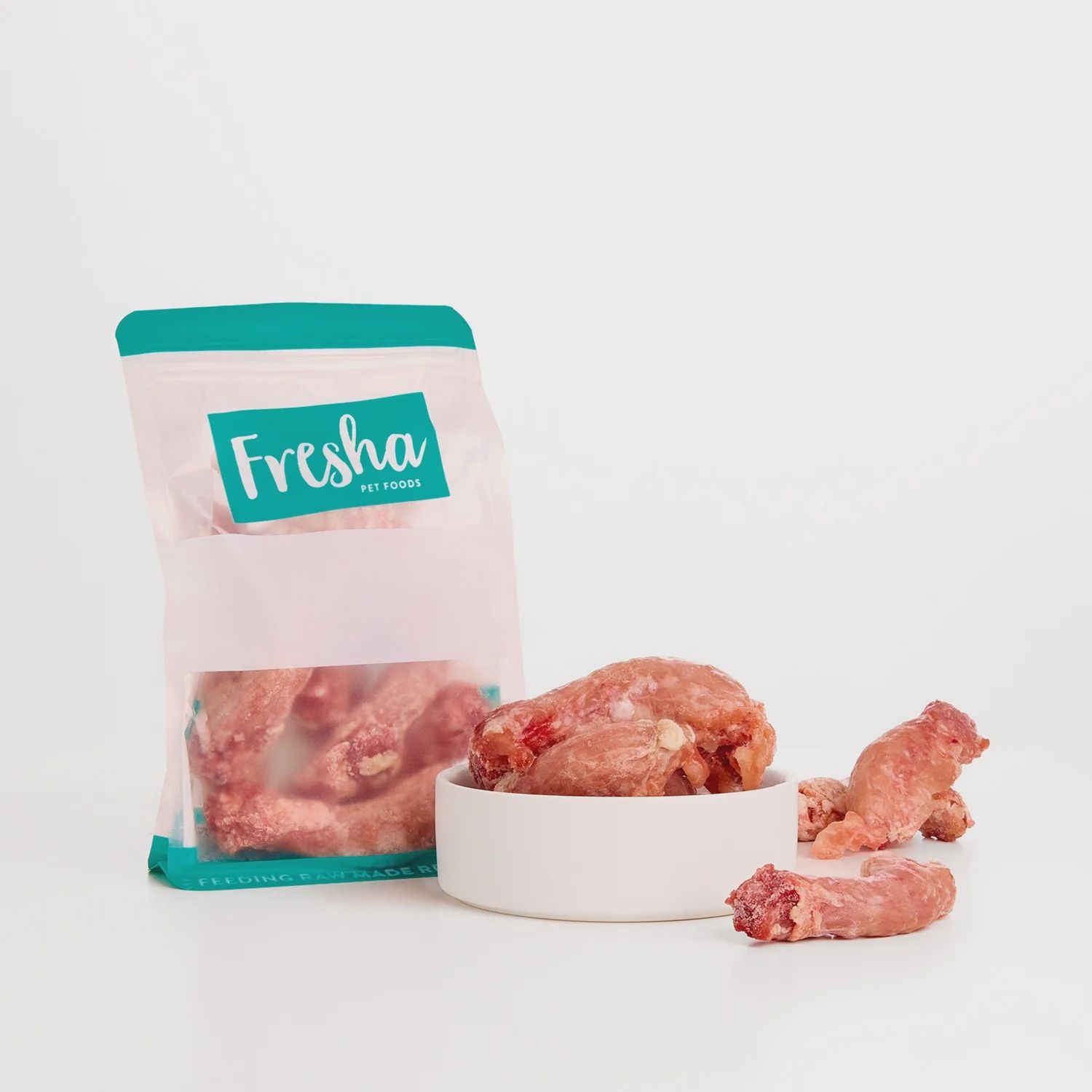 Fresha Chicken Necks IQF Dog Bones 500G