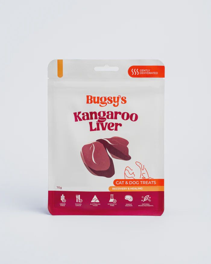 Bugsy Kangaroo Liver Dog Treat 70g