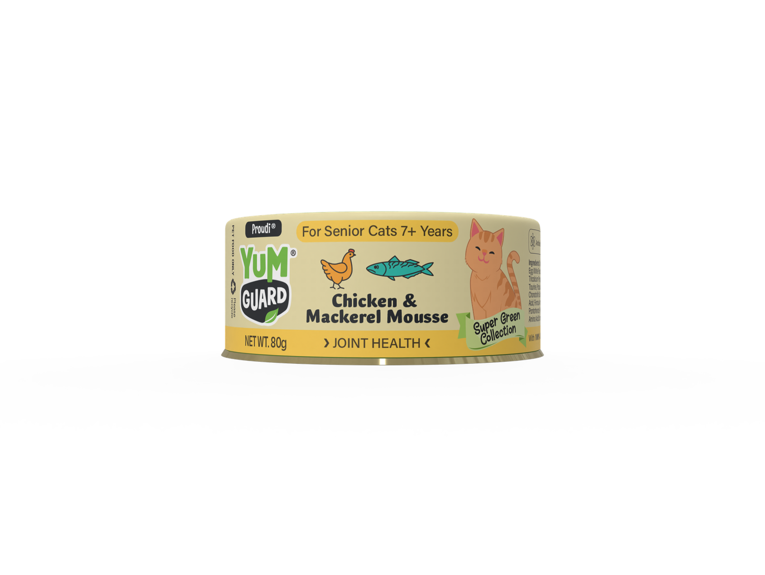 YumGuard Chicken &amp; Mackerel Mousse Joint Care Wet Cat Food 80g